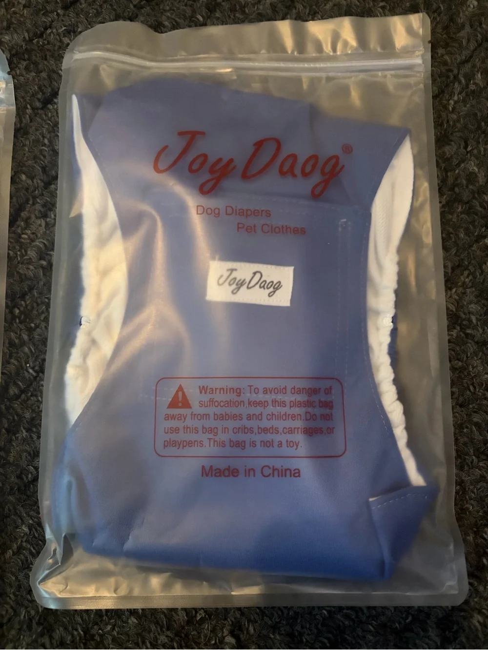 Joy daog NIB washable belt band male dog diapers